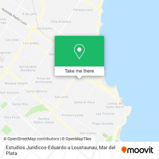 Estudios Juridicos-Eduardo a Loustaunau map