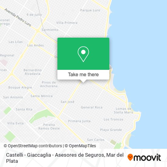 Castelli - Giaccaglia - Asesores de Seguros map
