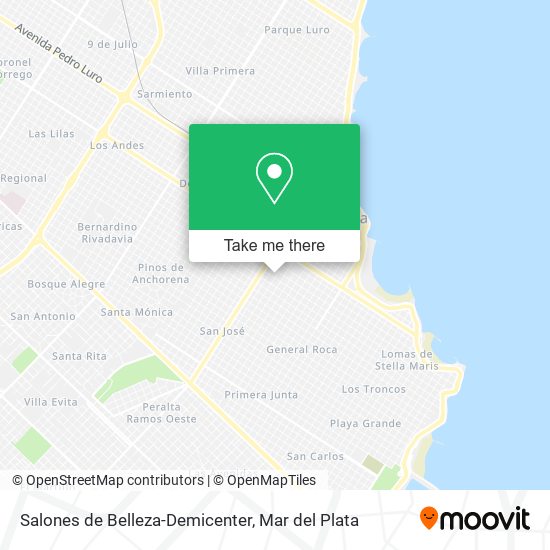 Salones de Belleza-Demicenter map
