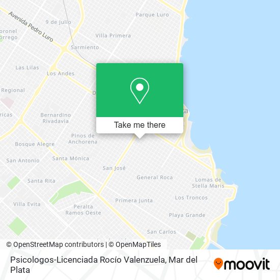 Mapa de Psicologos-Licenciada Rocío Valenzuela