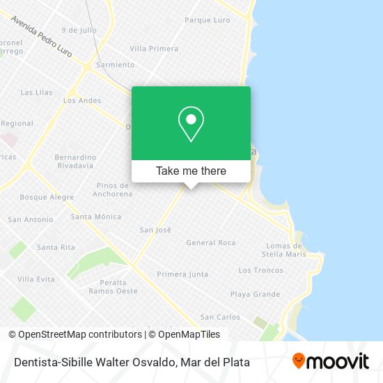Dentista-Sibille Walter Osvaldo map