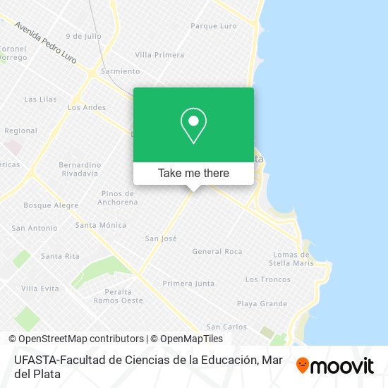 UFASTA-Facultad de Ciencias de la Educación map