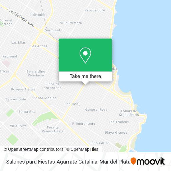 Salones para Fiestas-Agarrate Catalina map