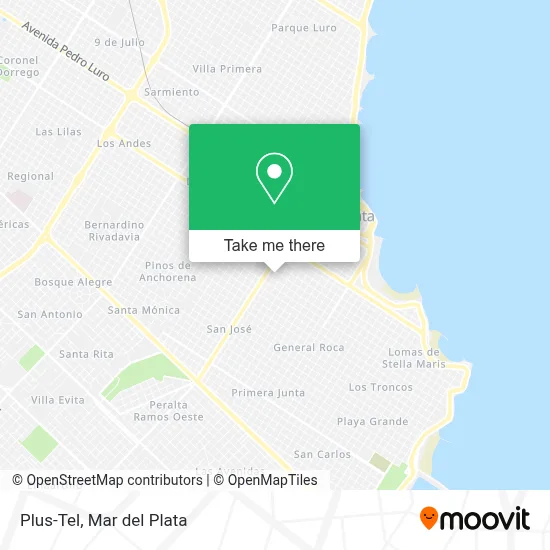 Plus-Tel map