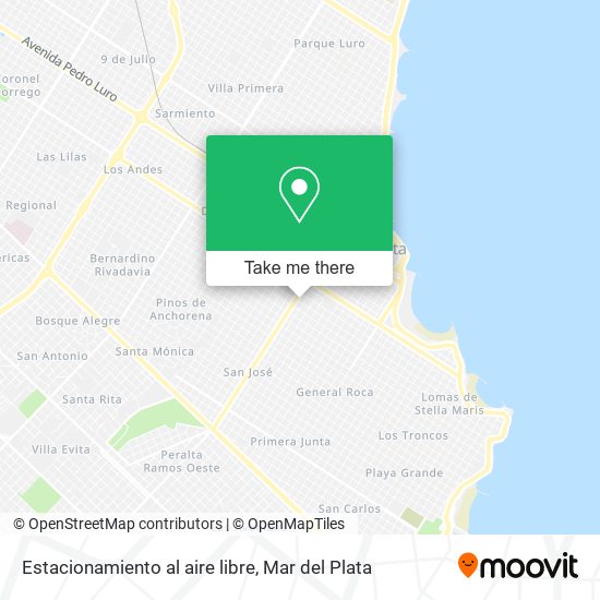 Estacionamiento al aire libre map