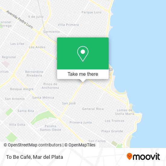 To Be Café map