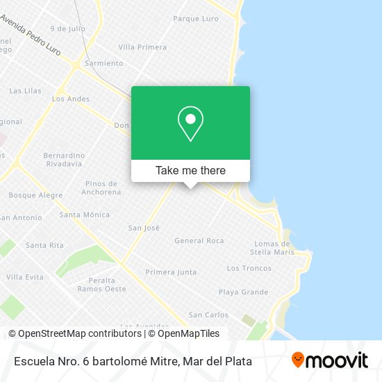 Escuela Nro. 6 bartolomé Mitre map