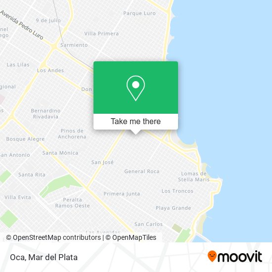Mapa de Oca