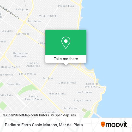 Pediatra-Farro Casio Marcos map