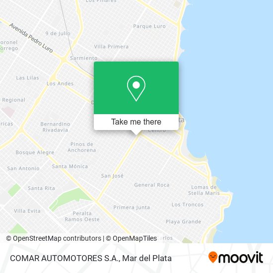 COMAR AUTOMOTORES S.A. map