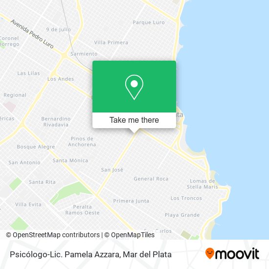Psicólogo-Lic. Pamela Azzara map