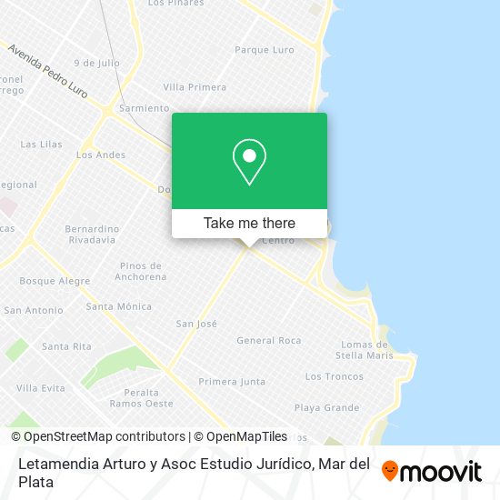 Letamendia Arturo y Asoc Estudio Jurídico map