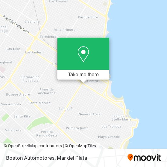 Boston Automotores map