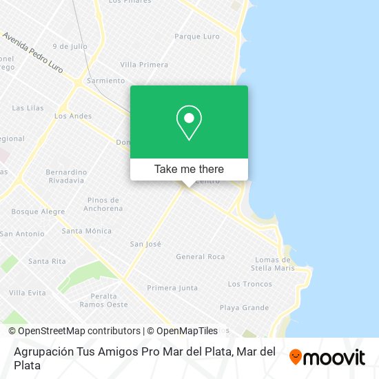 Agrupación Tus Amigos Pro Mar del Plata map