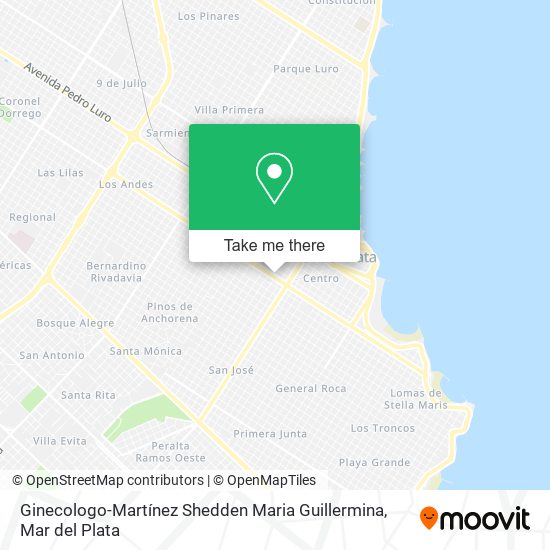 Ginecologo-Martínez Shedden Maria Guillermina map