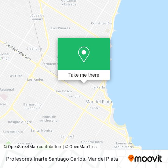 Profesores-Iriarte Santiago Carlos map