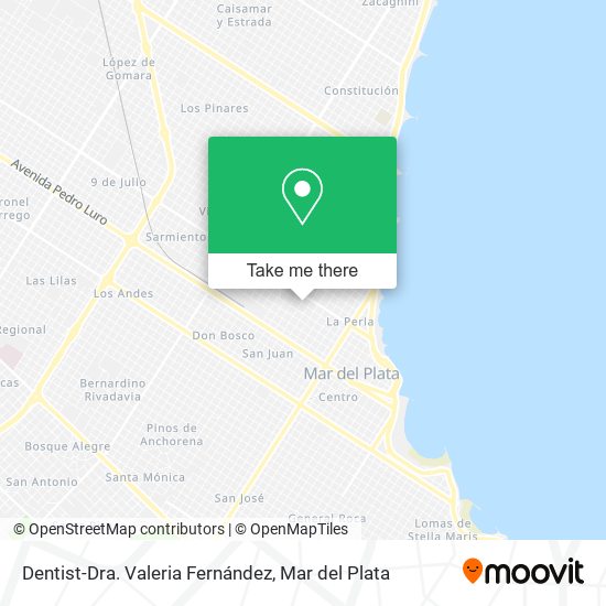 Mapa de Dentist-Dra. Valeria Fernández