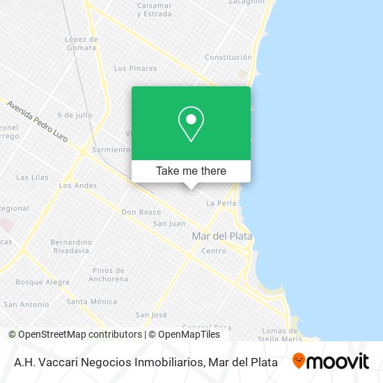 A.H. Vaccari Negocios Inmobiliarios map