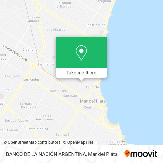 BANCO DE LA NACIÓN ARGENTINA map