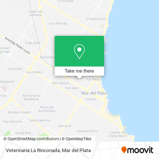Veterinaria La Rinconada map