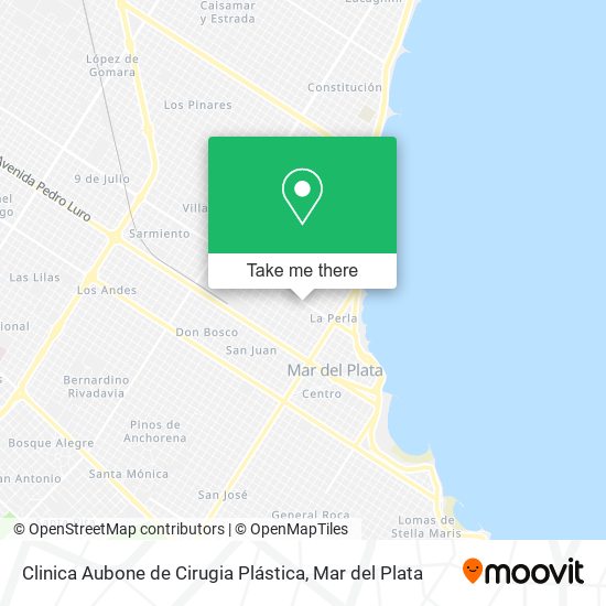 Mapa de Clinica Aubone de Cirugia Plástica