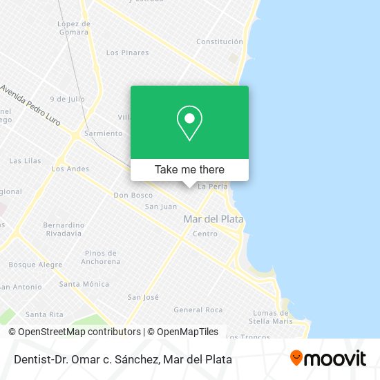 Dentist-Dr. Omar c. Sánchez map