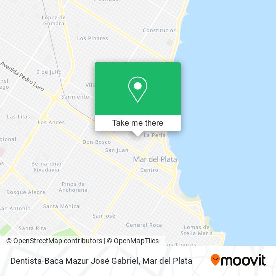 Mapa de Dentista-Baca Mazur José Gabriel