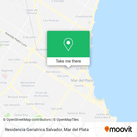 Mapa de Residencia Geriatrica Salvador