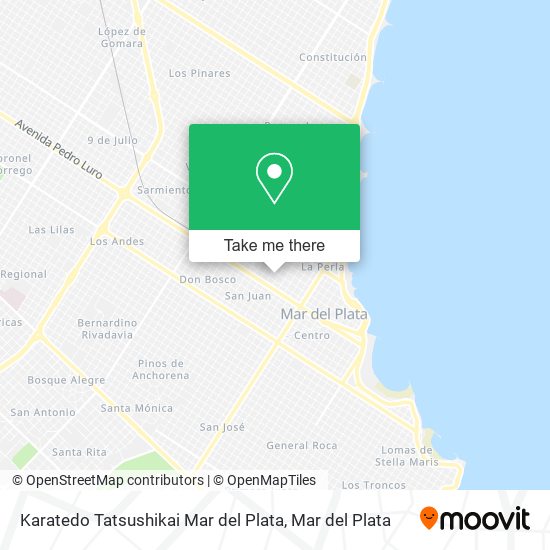 Mapa de Karatedo Tatsushikai Mar del Plata