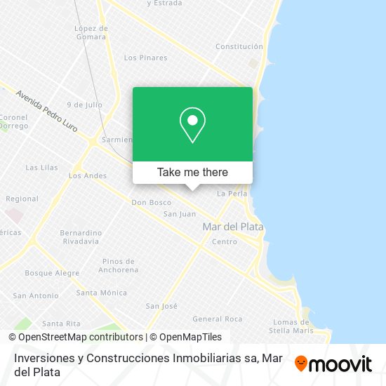 Mapa de Inversiones y Construcciones Inmobiliarias sa