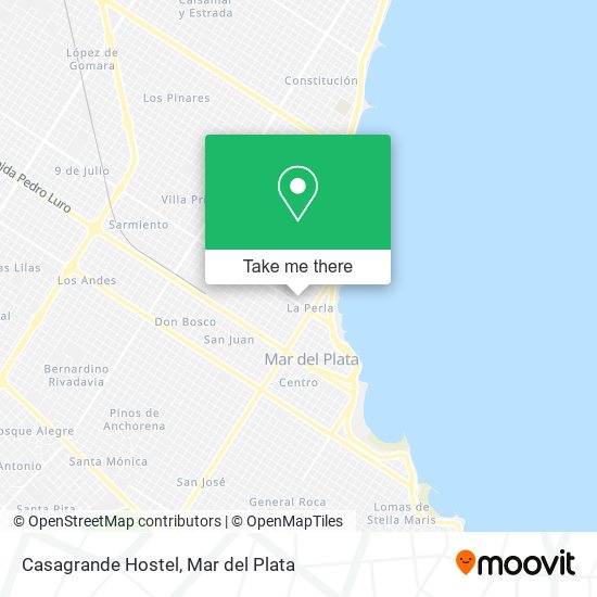 Mapa de Casagrande Hostel