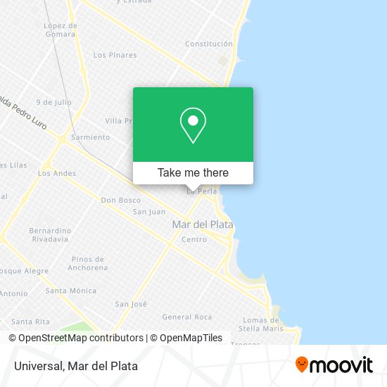 Mapa de Universal