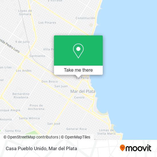 Casa Pueblo Unido map