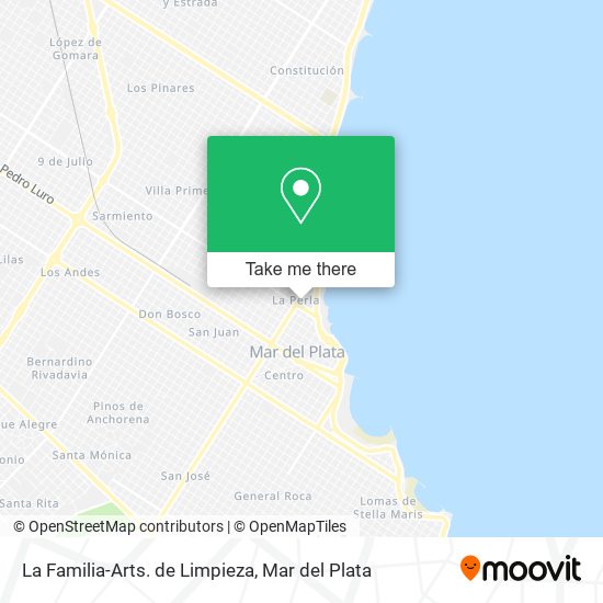 La Familia-Arts. de Limpieza map