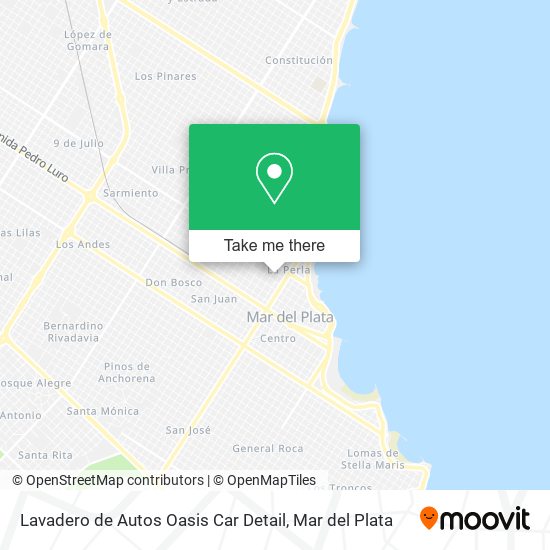 Mapa de Lavadero de Autos Oasis Car Detail