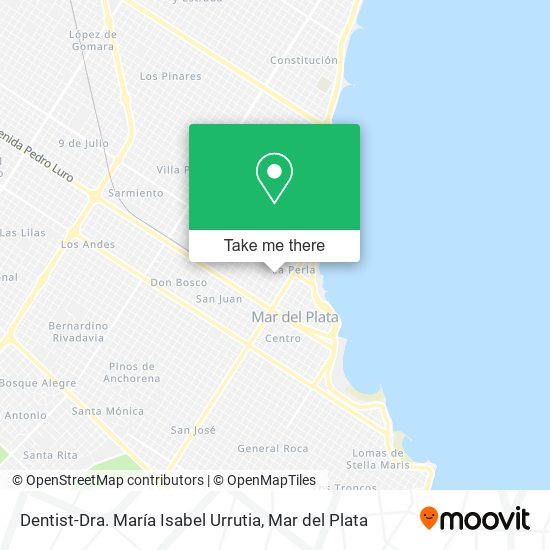 Mapa de Dentist-Dra. María Isabel Urrutia