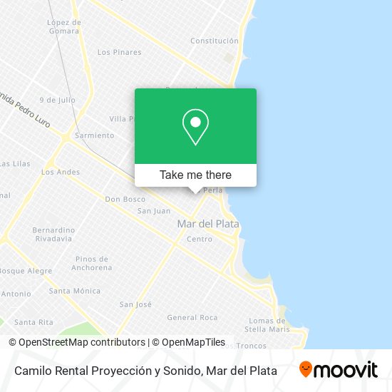 Camilo Rental Proyección y Sonido map