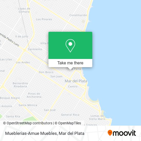 Mapa de Mueblerias-Amue Muebles