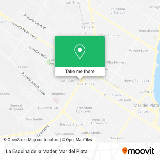 Mapa de La Esquina de la Mader