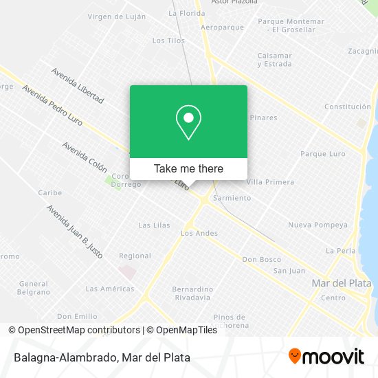 Mapa de Balagna-Alambrado