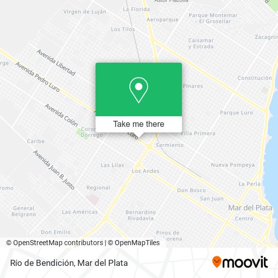 Mapa de Río de Bendición