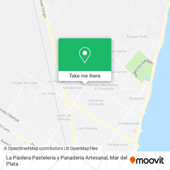 La Paolera Pastelería y Panadería Artesanal map