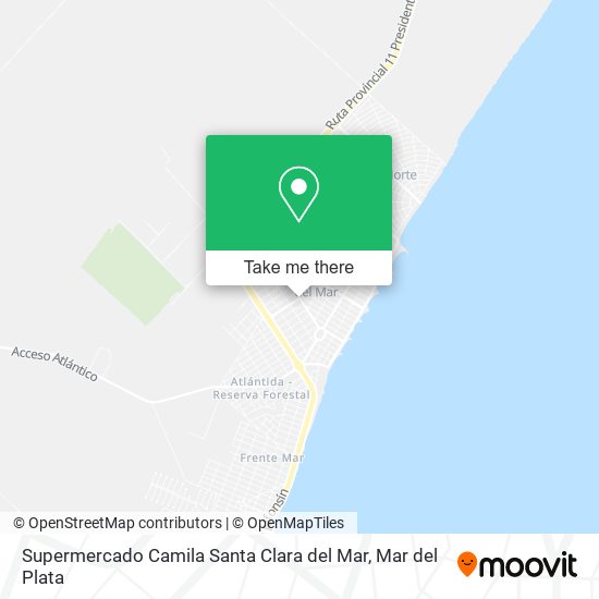 Supermercado Camila Santa Clara del Mar map