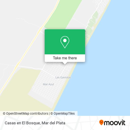 Casas en El Bosque map