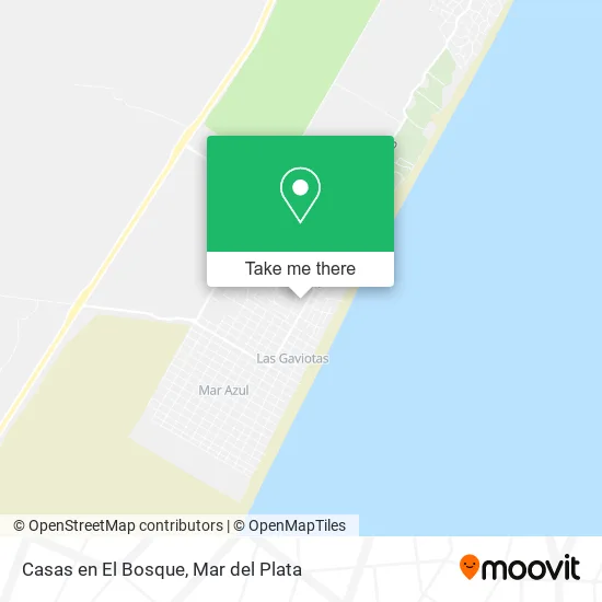 Mapa de Casas en El Bosque