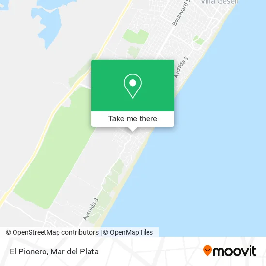 El Pionero map