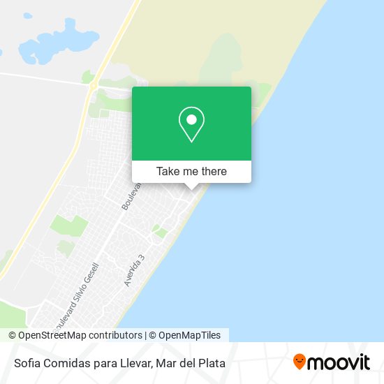 Sofia Comidas para Llevar map