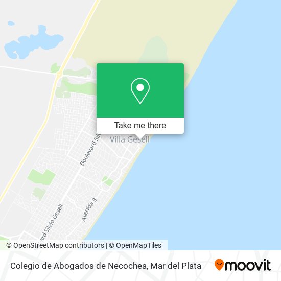 Colegio de Abogados de Necochea map