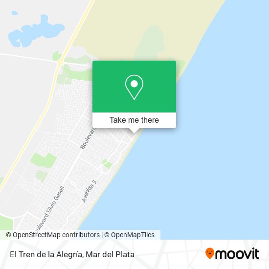 Mapa de El Tren de la Alegría
