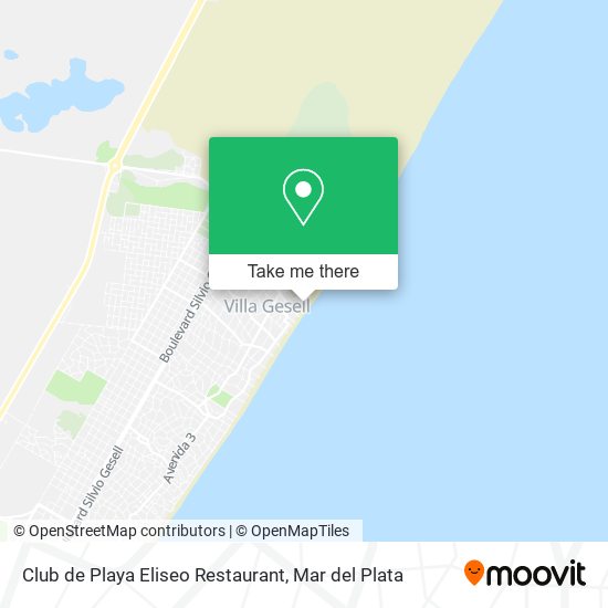 Club de Playa Eliseo Restaurant map